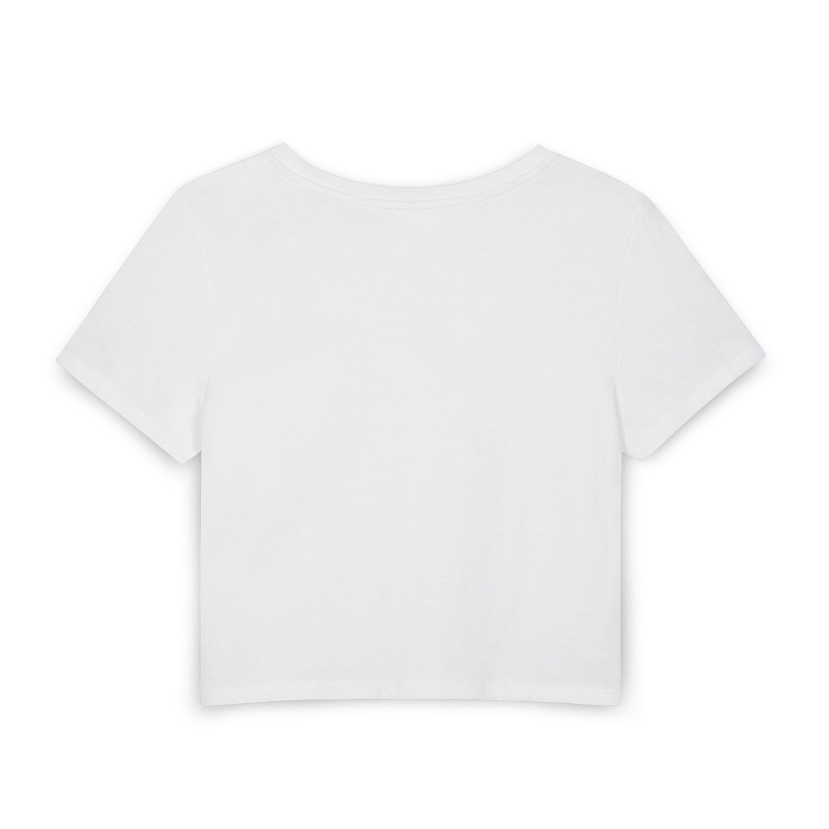 Cute Chaos Blanco — Women's Crop T-Shirt