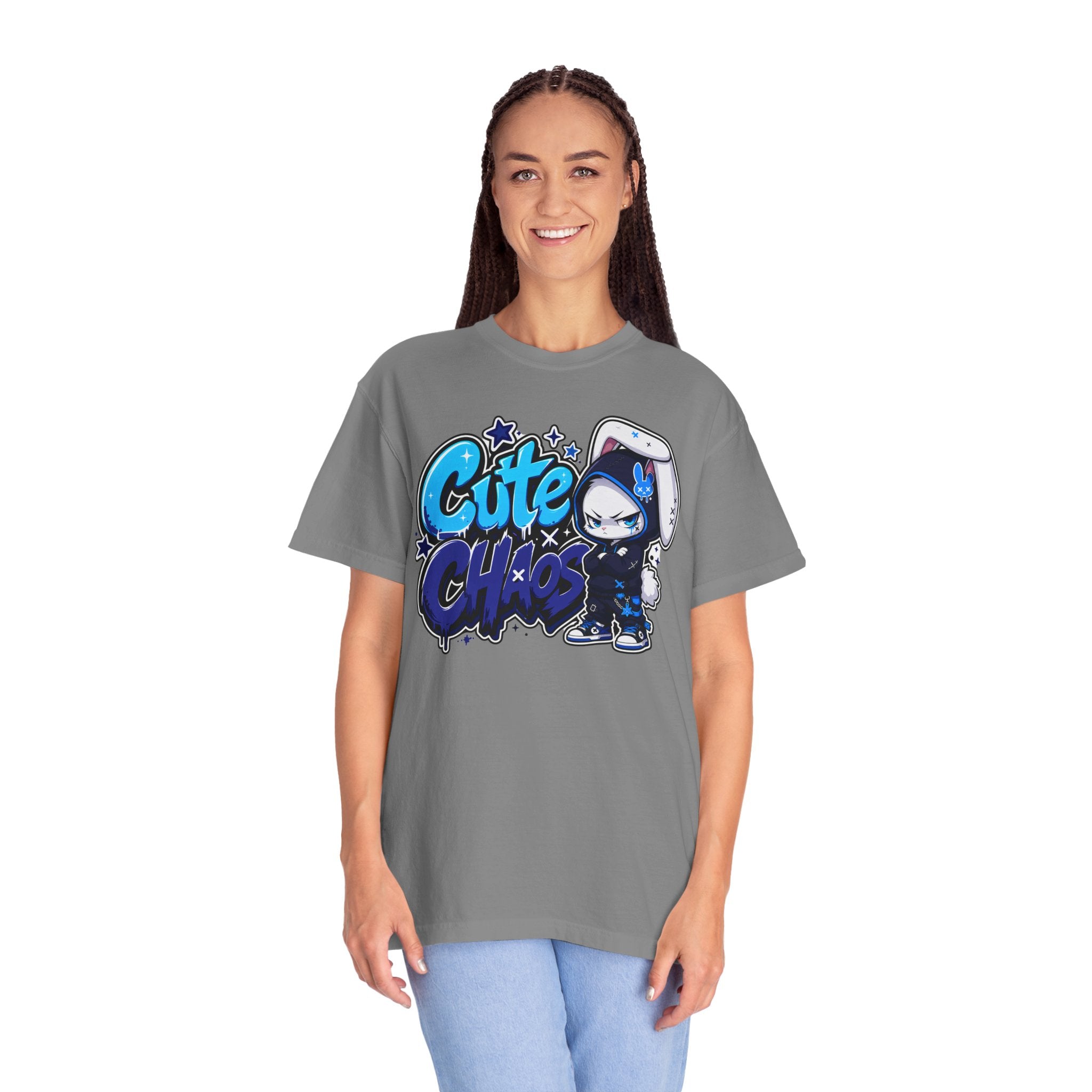 Cute Chaos Azul Tee (Garment Dyed)