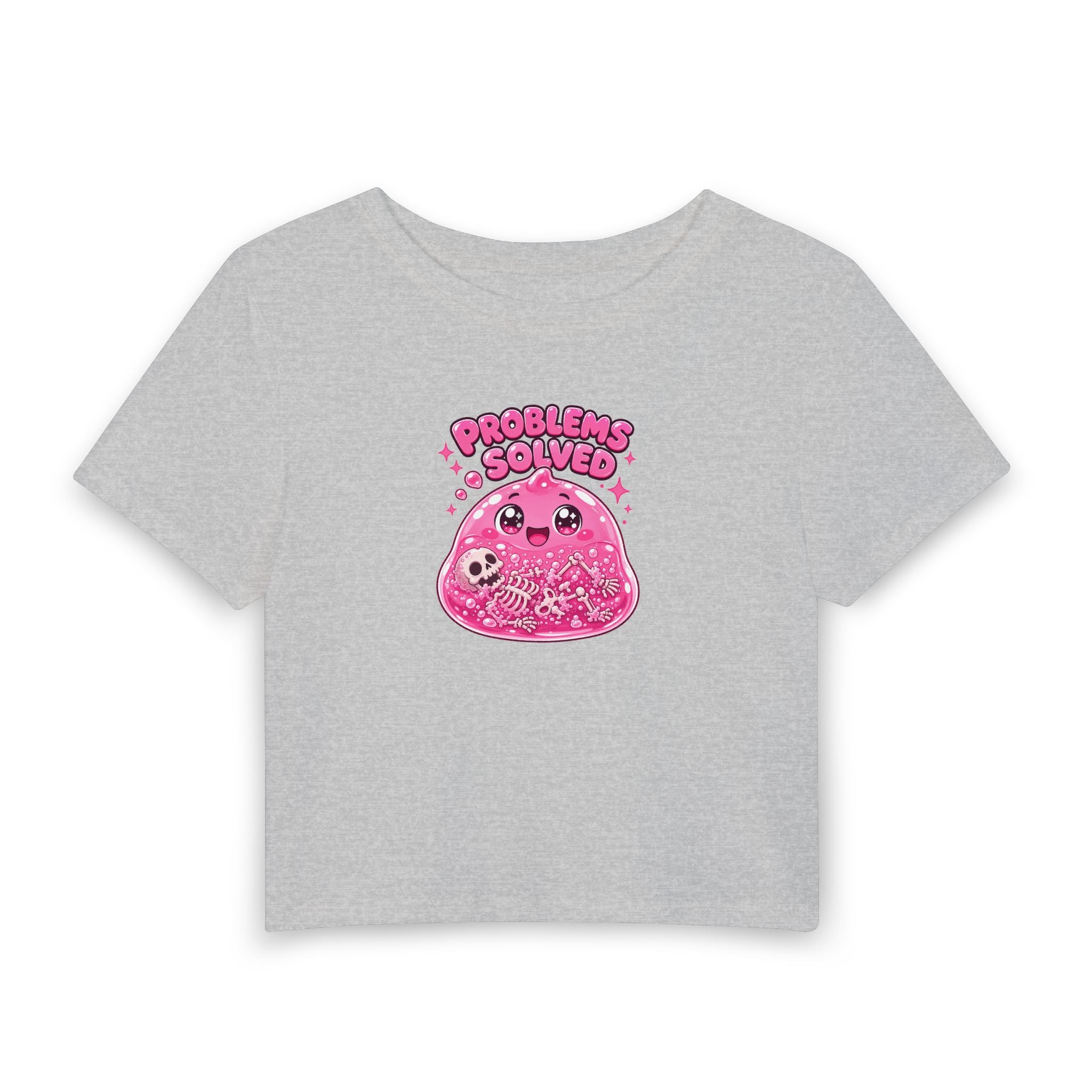Problems Solved — Pink Slime Women's Crop T-Shirt