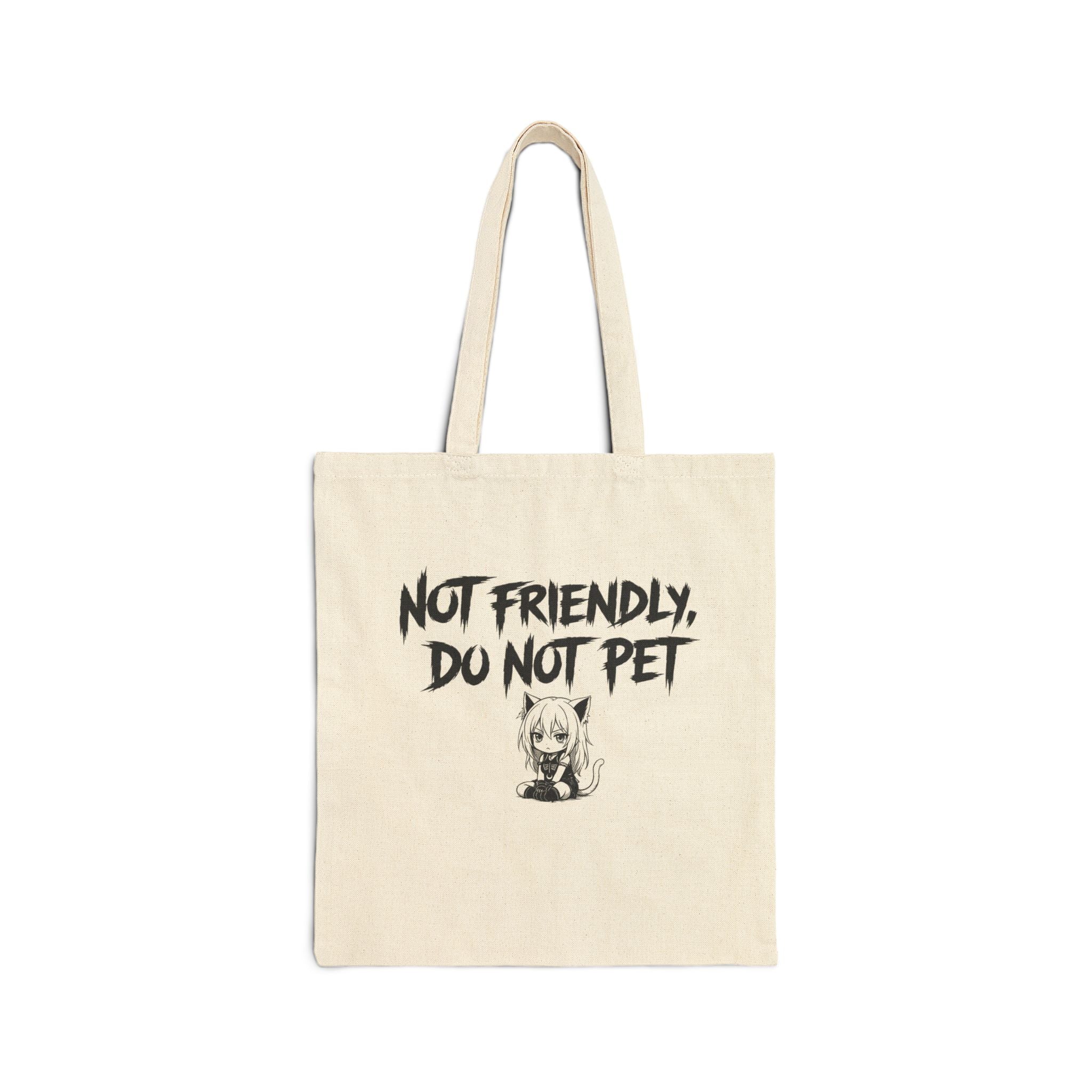Not Friendly CatGirl Tote Bag