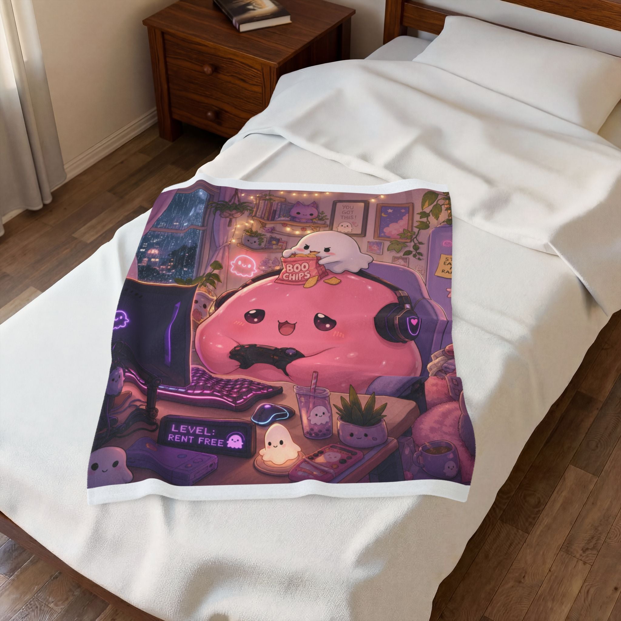 Gamer Slime — Velveteen Plush Blanket