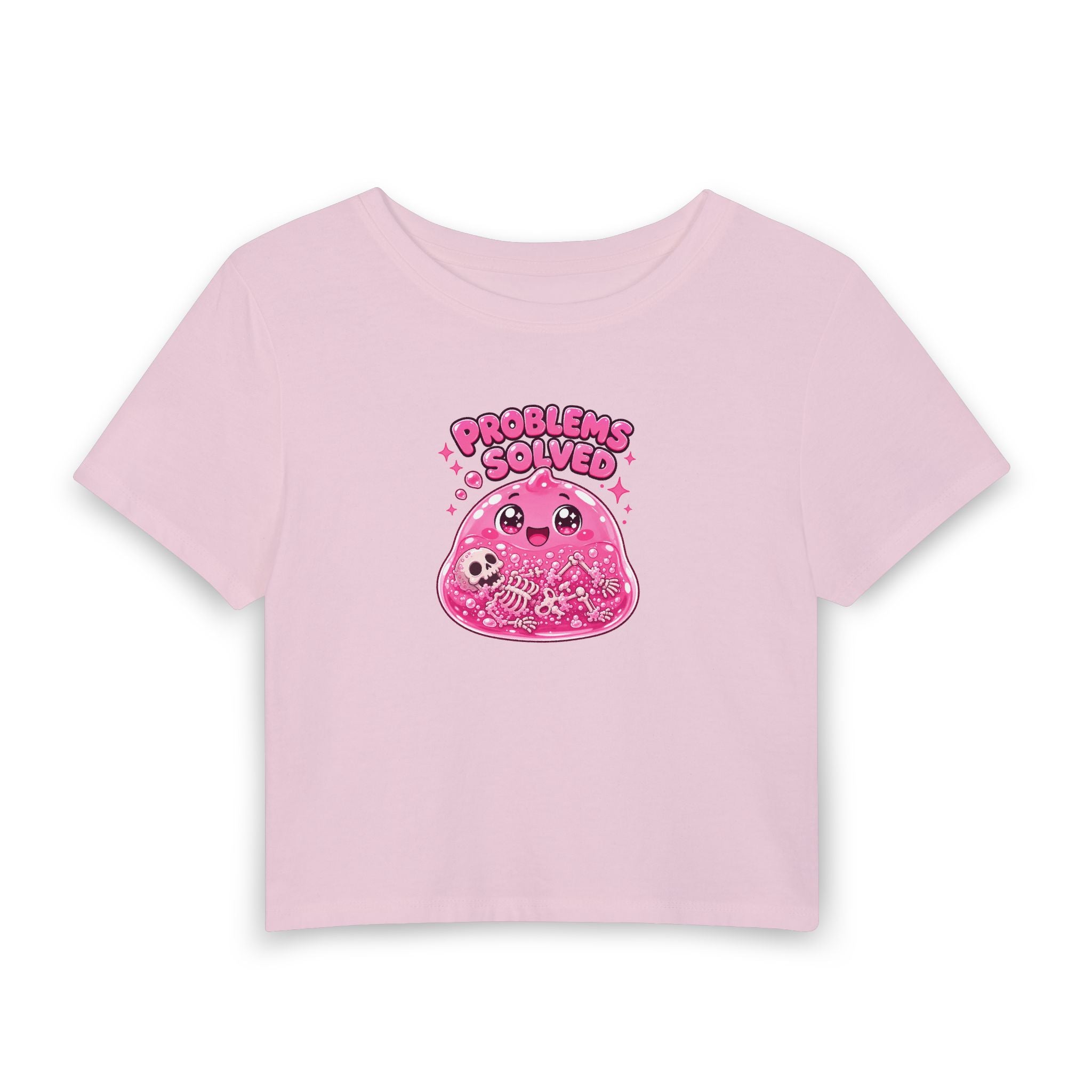 Problems Solved — Pink Slime Women's Crop T-Shirt