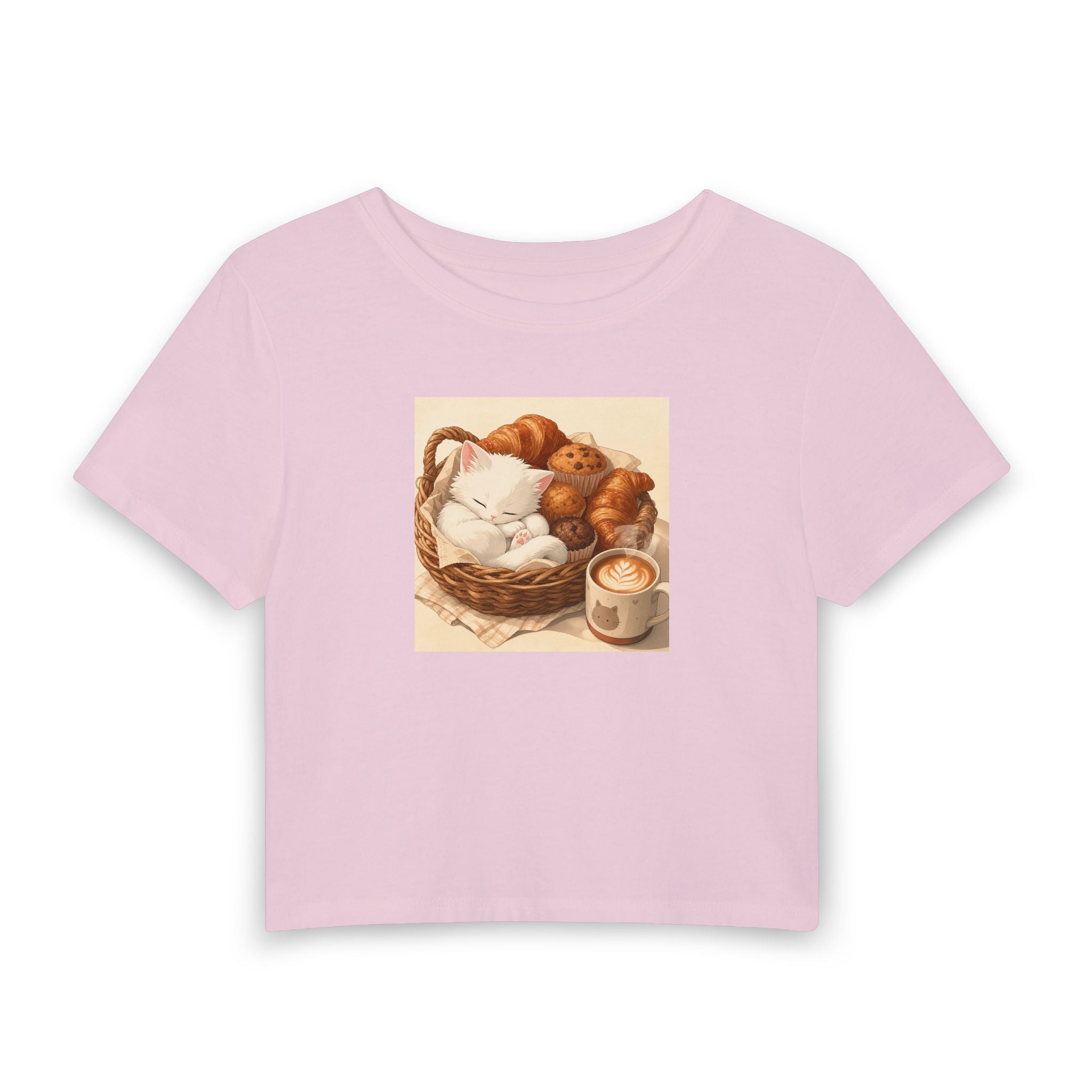 Bread Cat Bakery — Women's Crop T-Shirt