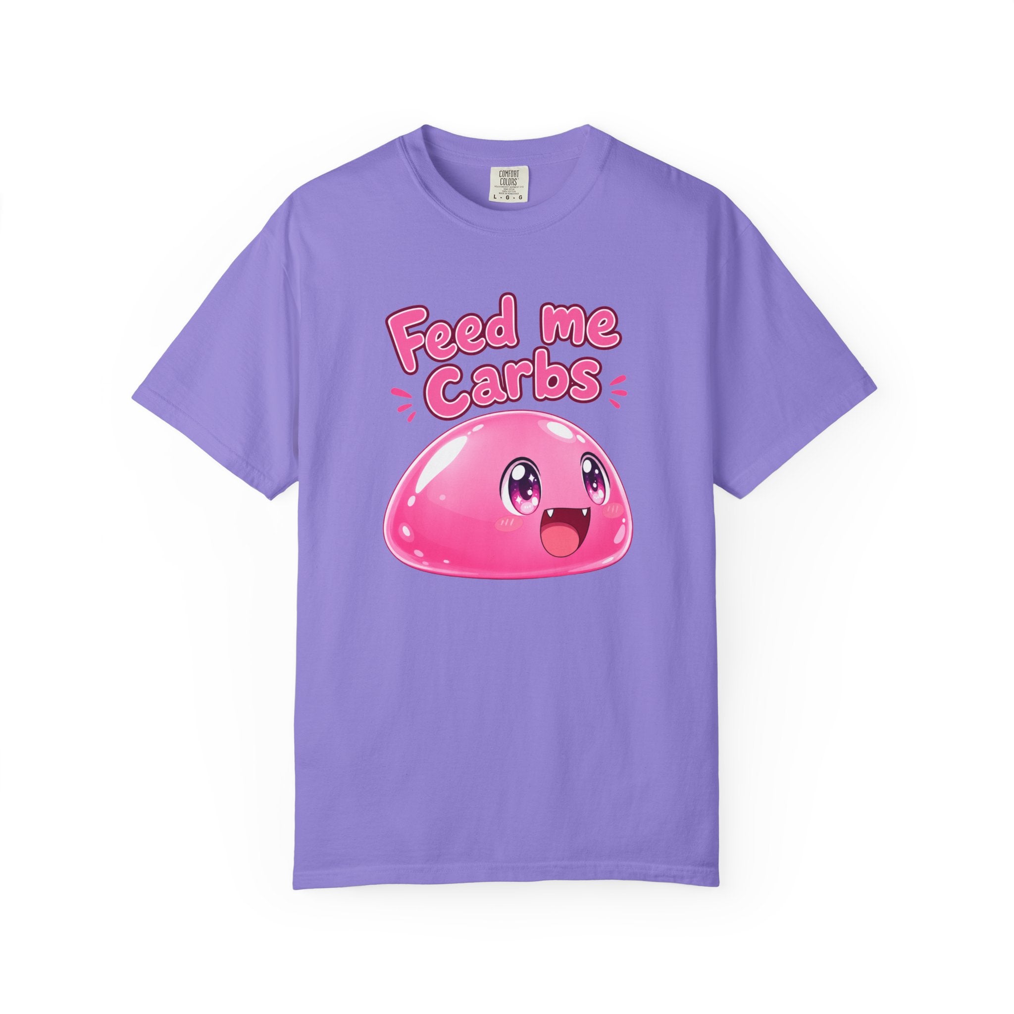 Feed Me Carbs — Pink Slime Women's T-Shirt (Garment Dyed)