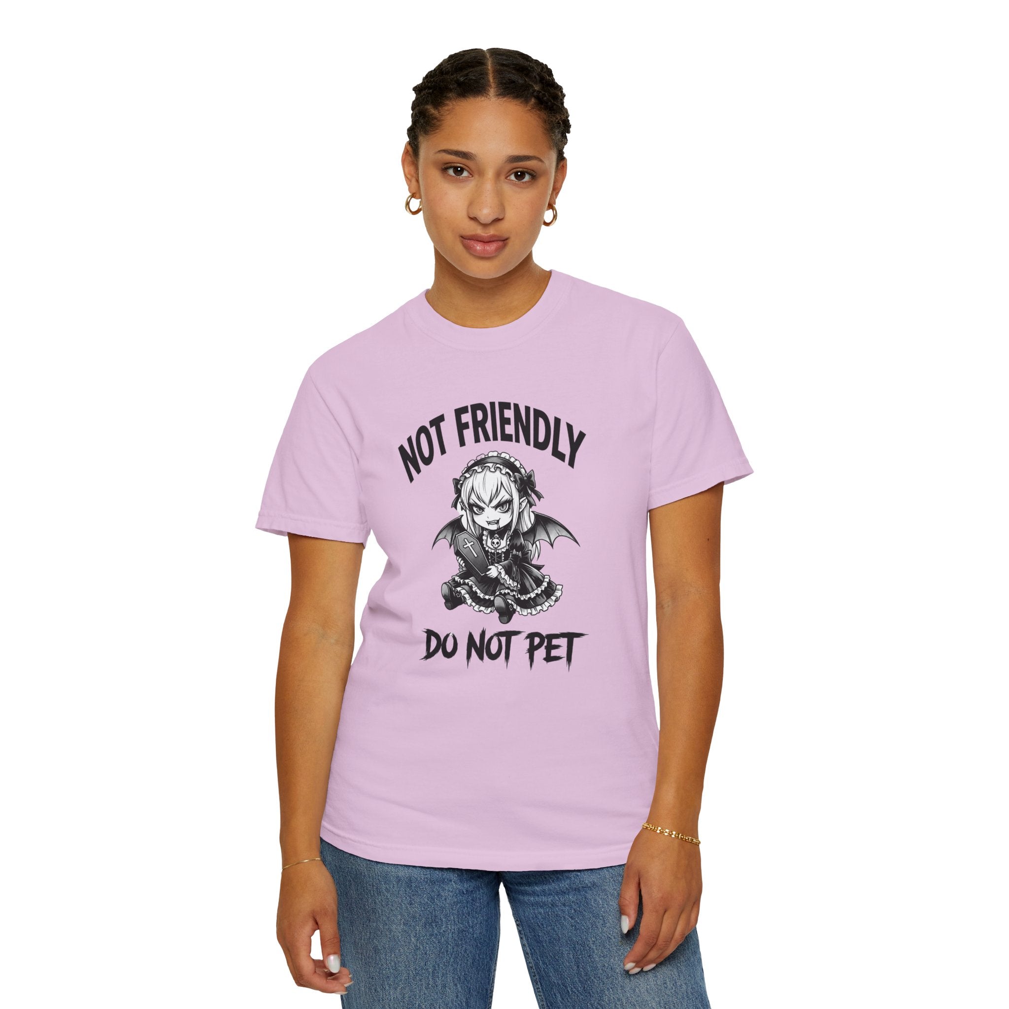Not Friendly Vampire Tee (Garment Dyed)