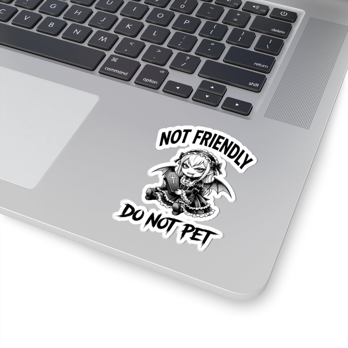 Not Friendly Vampire Sticker
