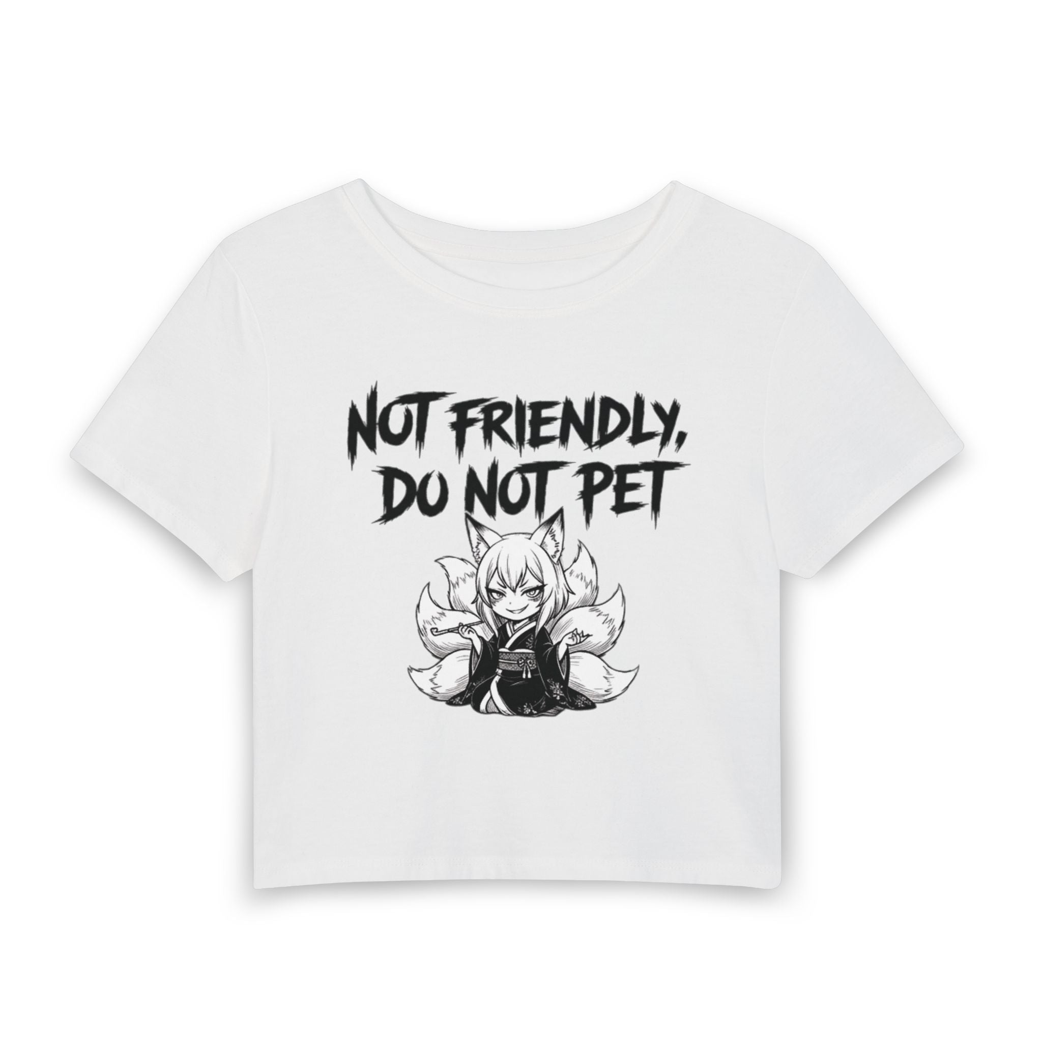 Not Friendly Fox Crop Tee