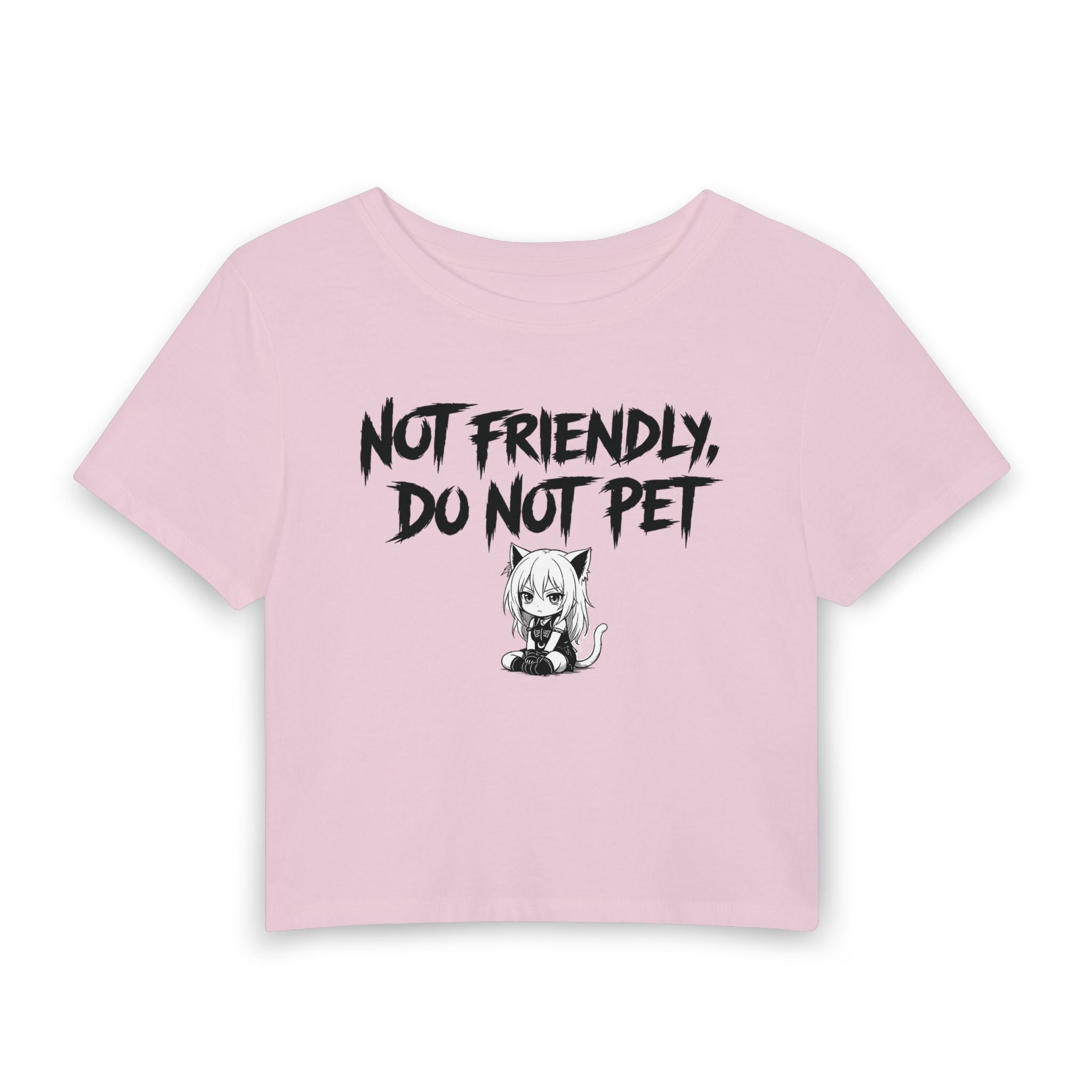 Not Friendly CatGirl Crop Tee