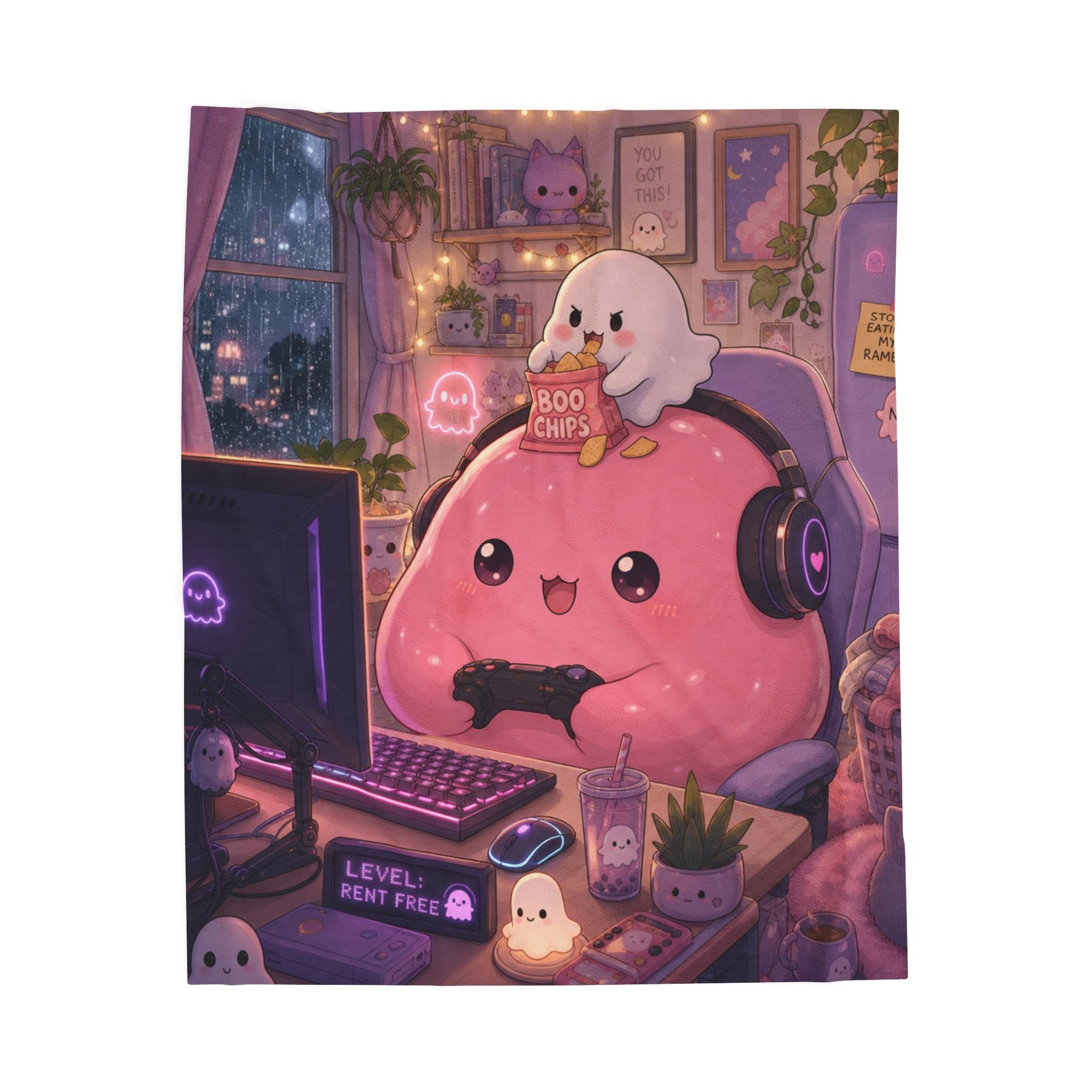 Gamer Slime — Velveteen Plush Blanket