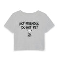 Not Friendly CatGirl Crop Tee