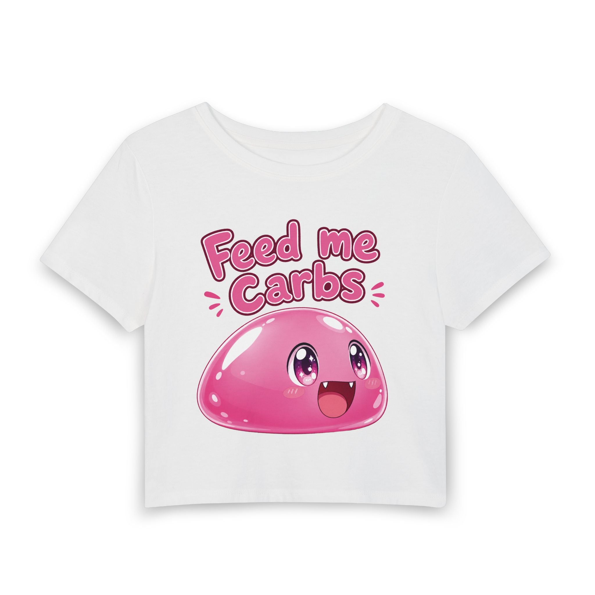 Feed Me Carbs — Slime Women's Crop T-Shirt