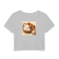 Bread Cat Bakery — Women's Crop T-Shirt