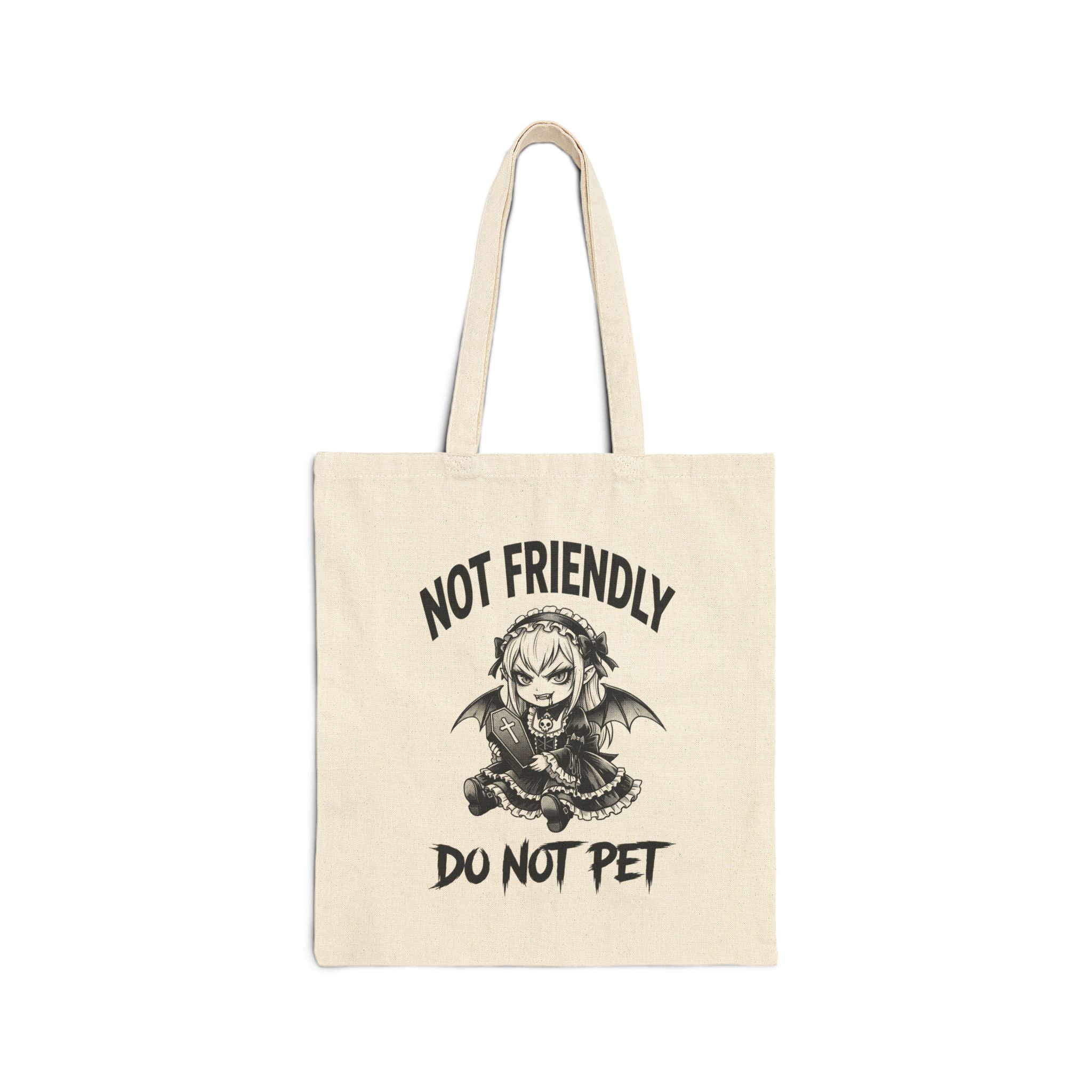 Not Friendly Vampire Tote Bag