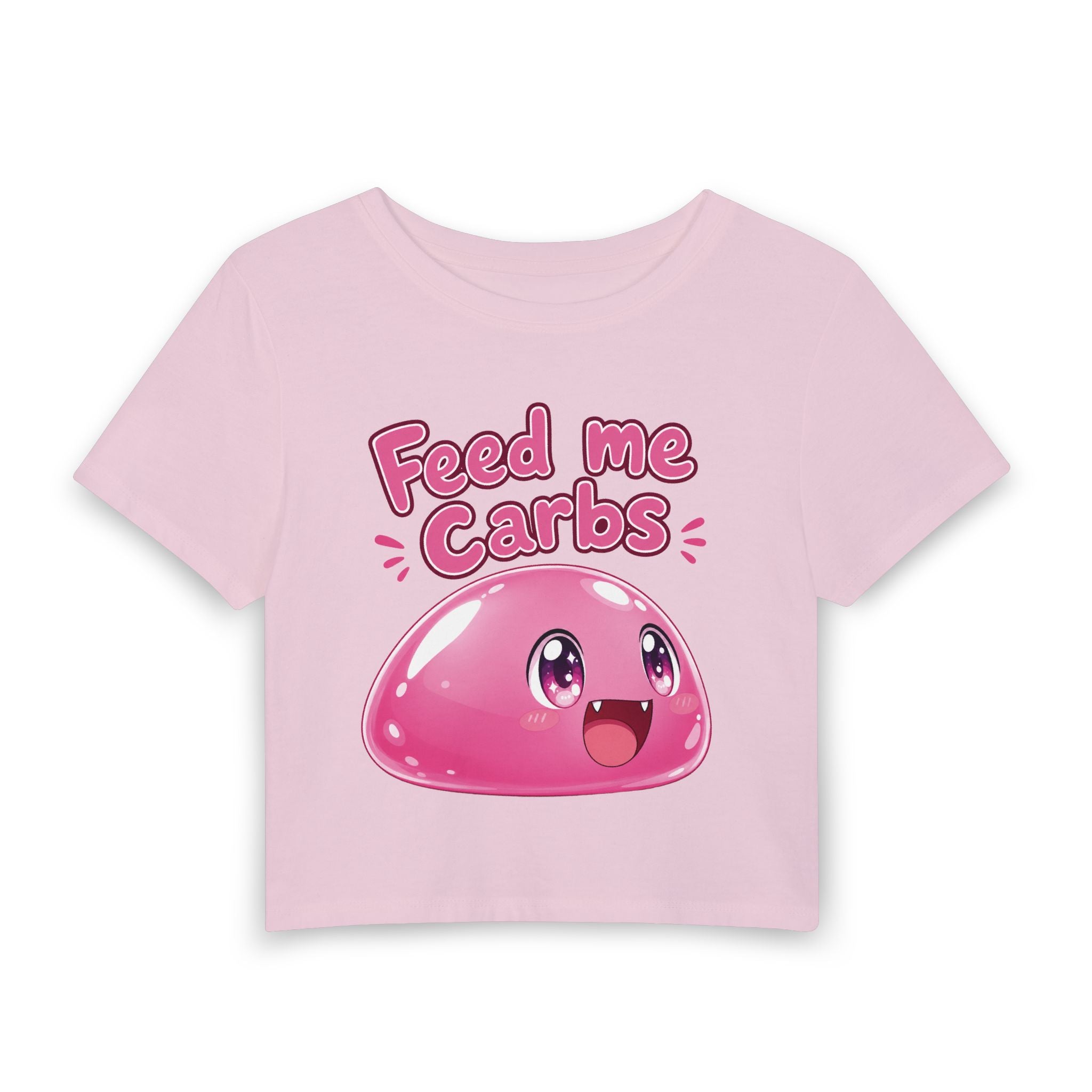 Feed Me Carbs — Slime Women's Crop T-Shirt