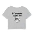 Not Friendly Bunny Crop Tee