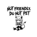 Not Friendly Devil Sticker