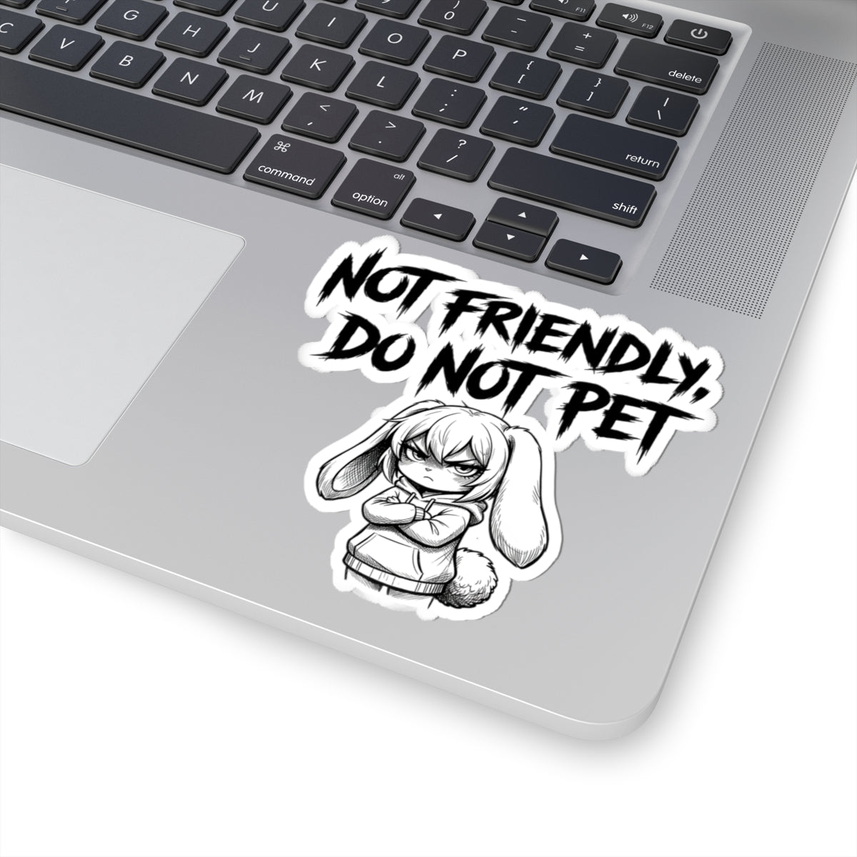 Not Friendly Bunny Sticker