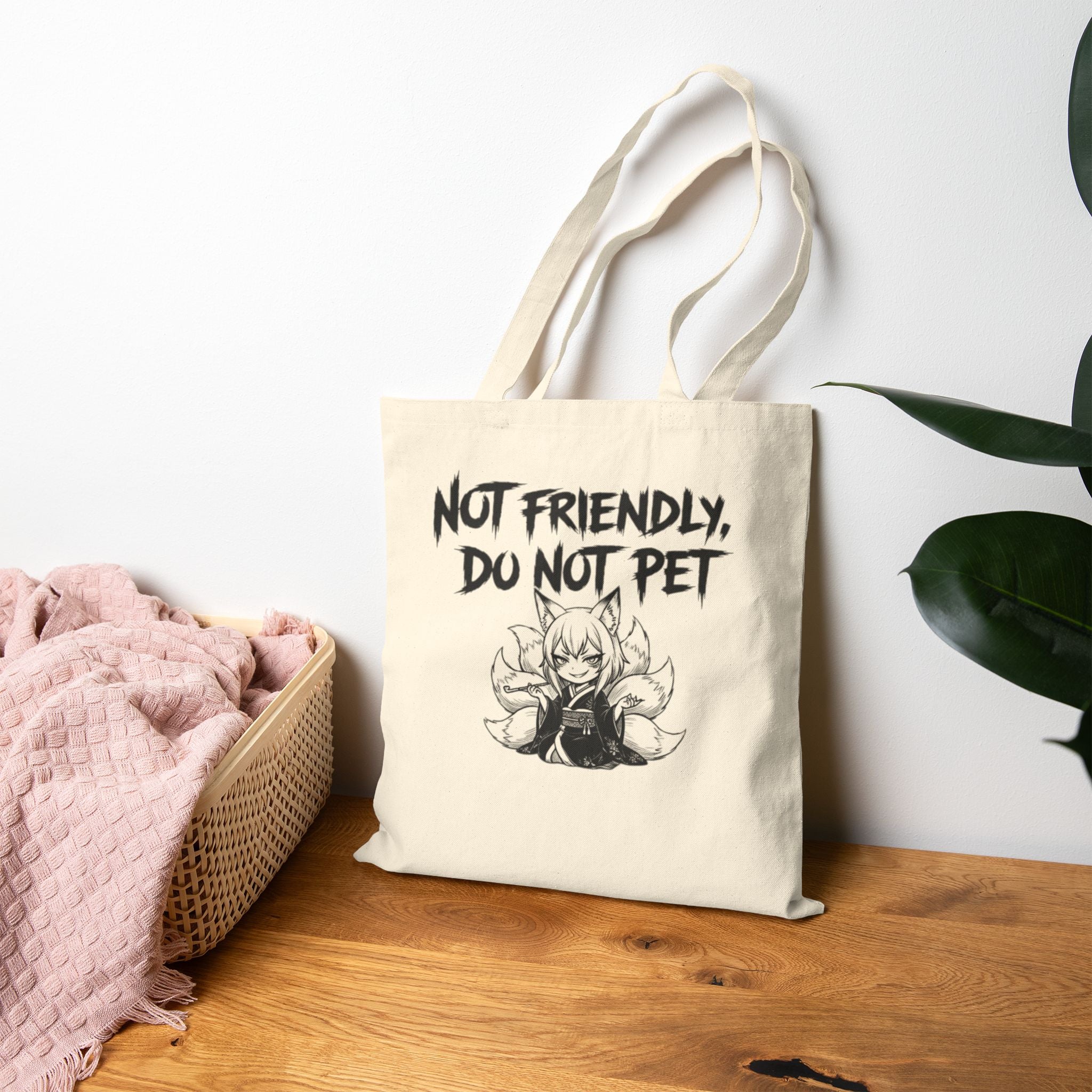 Not Friendly Fox Tote Bag