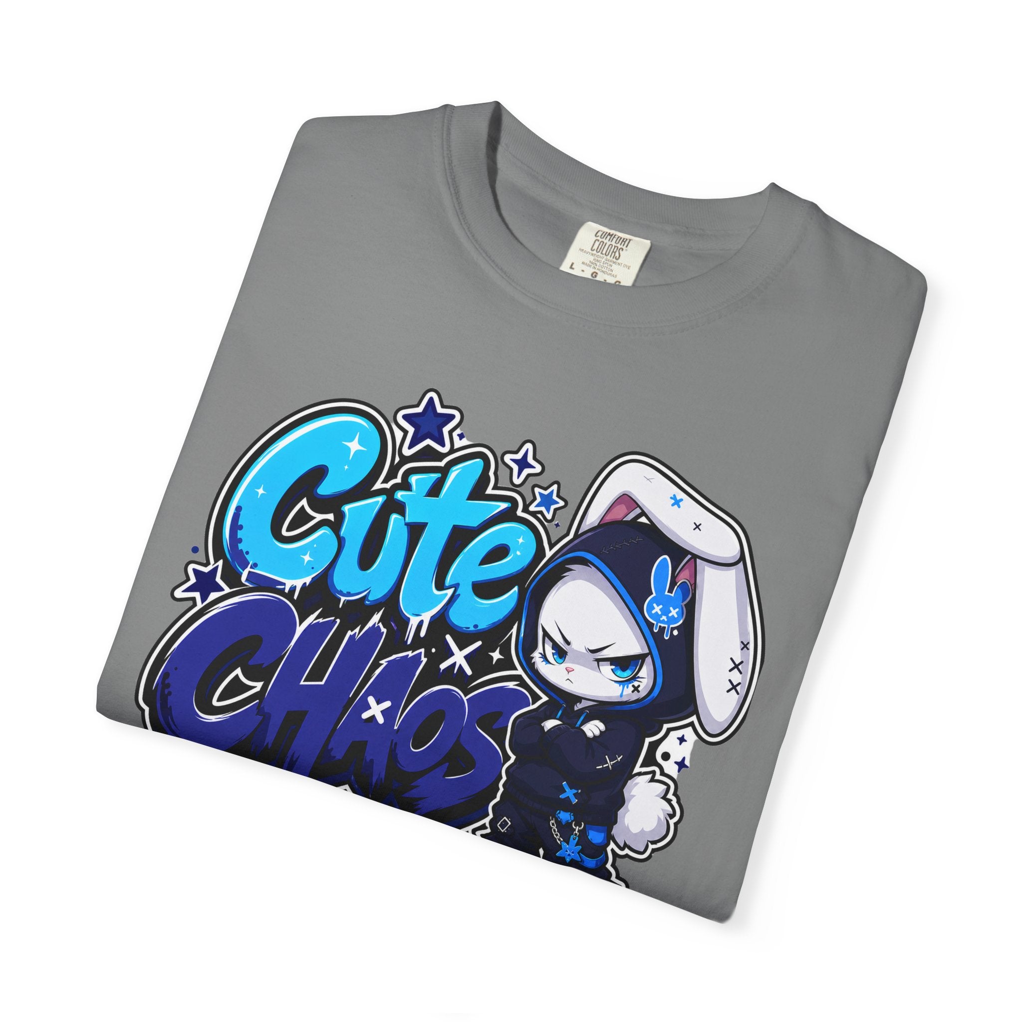 Cute Chaos Azul Tee (Garment Dyed)