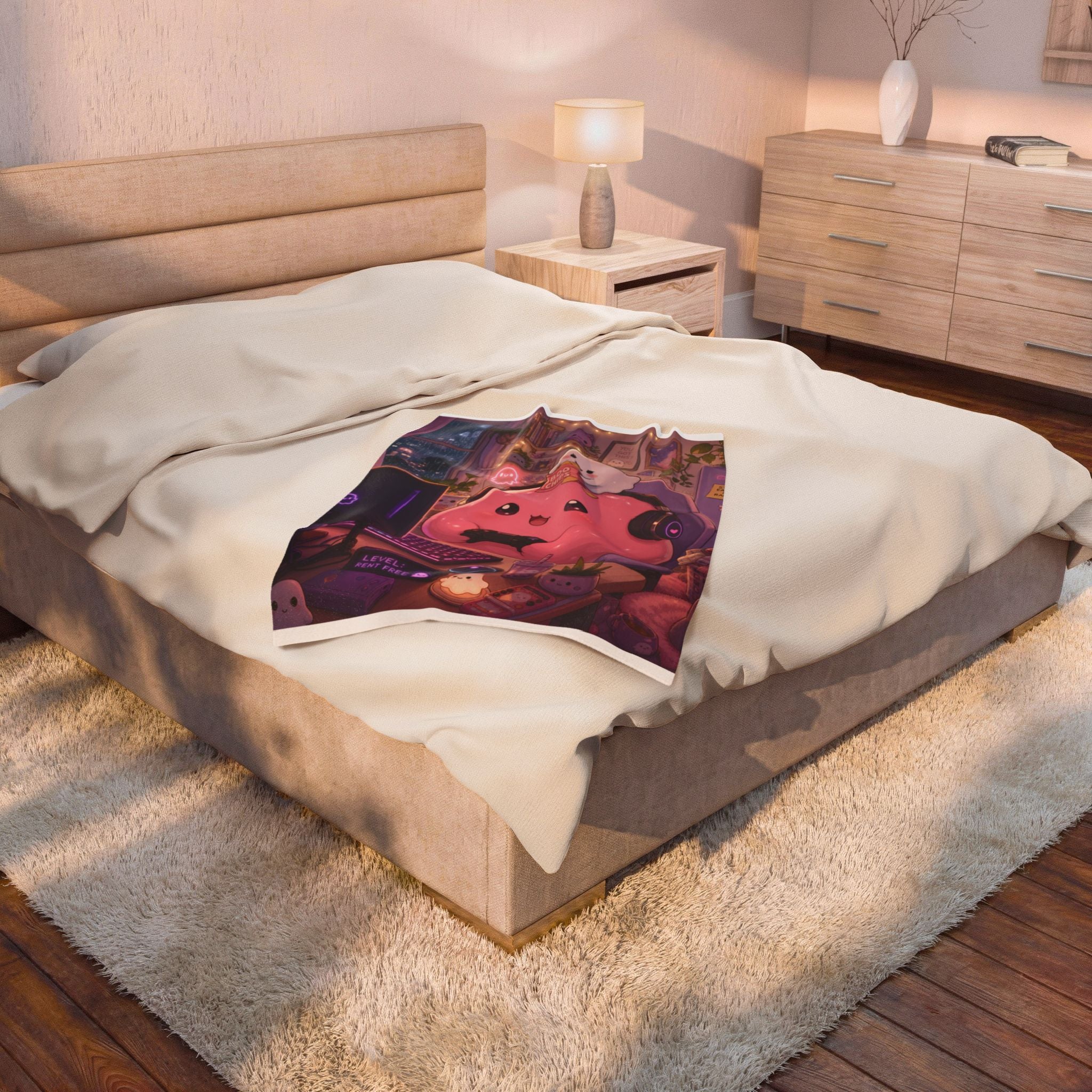 Gamer Slime — Velveteen Plush Blanket