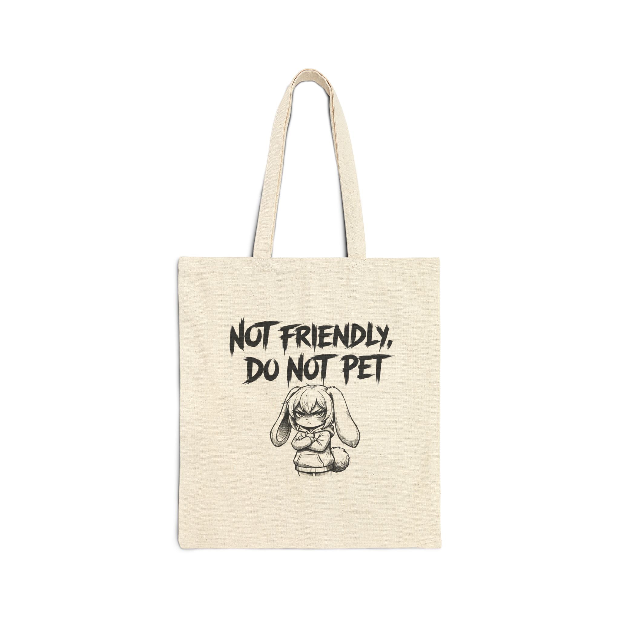 Not Friendly Bunny Tote Bag