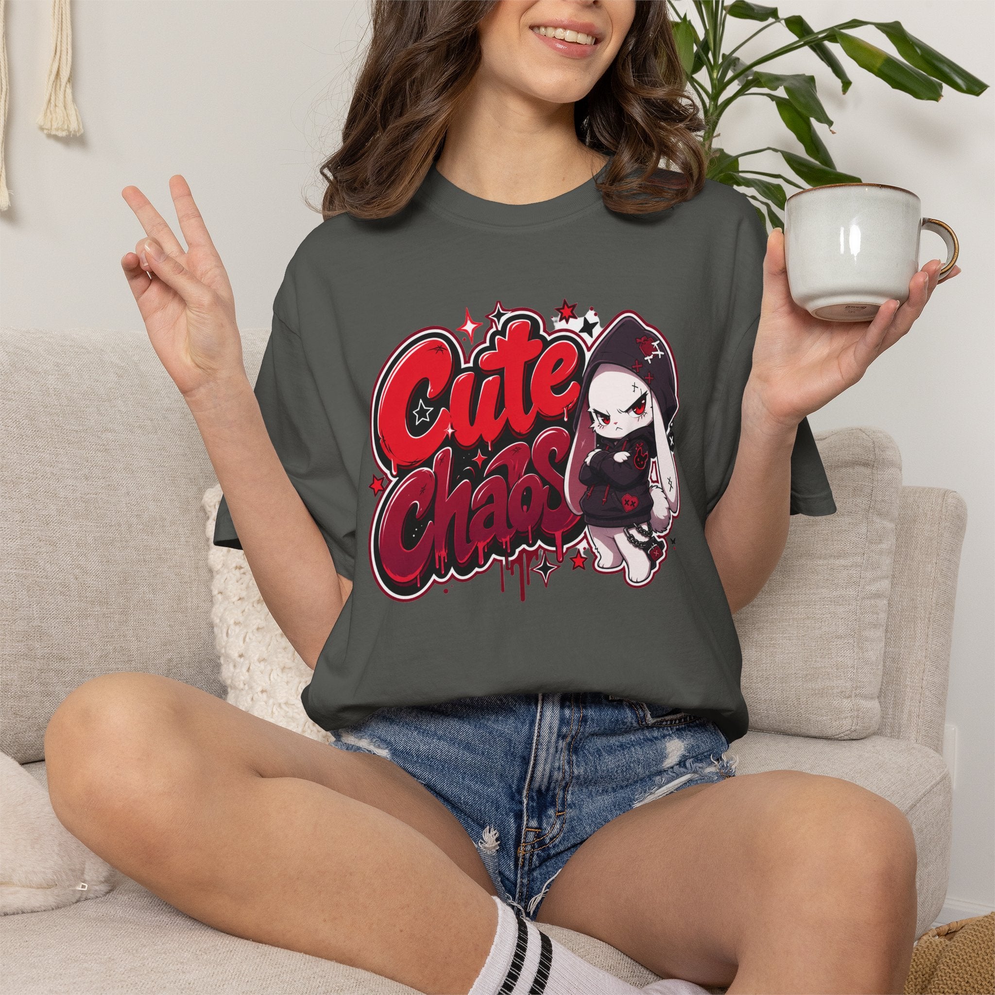 Cute Chaos Ruby Tee (Garment Dyed)