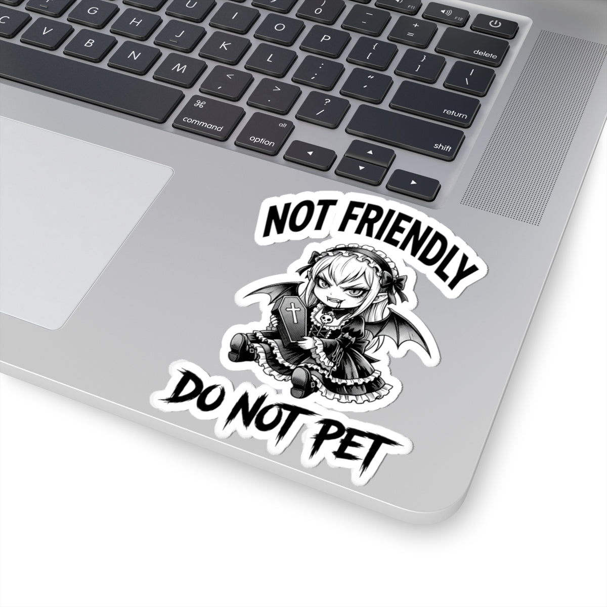 Not Friendly Vampire Sticker