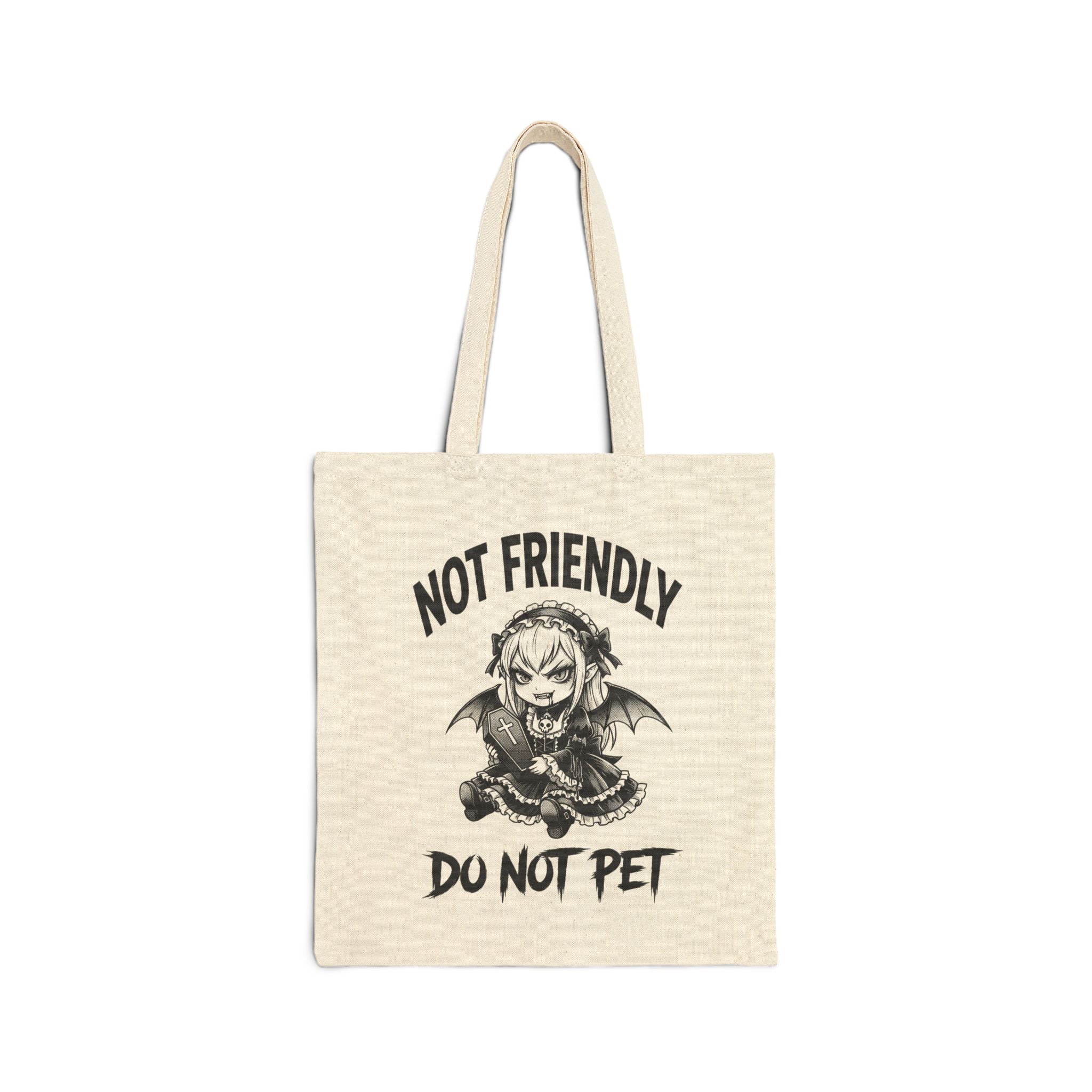 Not Friendly Vampire Tote Bag