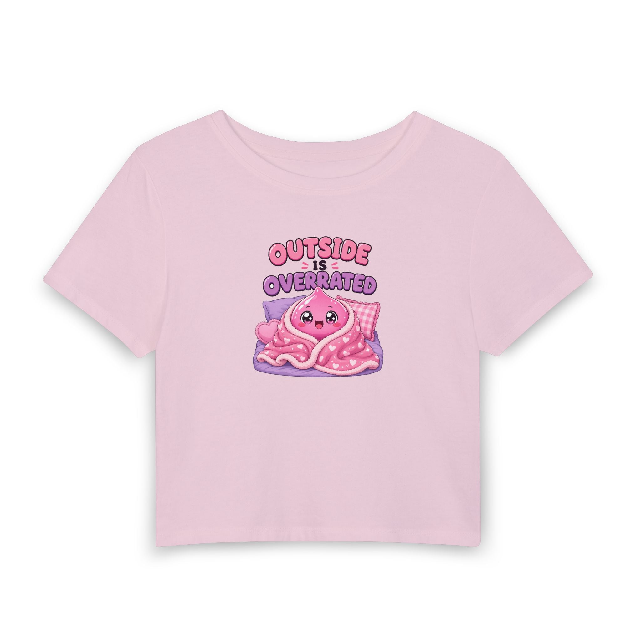 Outside is Overrated — Slime Women's Crop T-Shirt