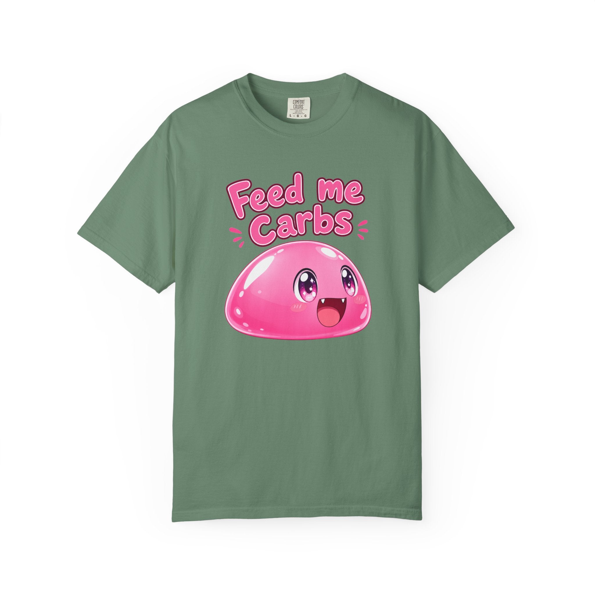 Feed Me Carbs — Pink Slime Women's T-Shirt (Garment Dyed)