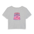 Outside is Overrated — Slime Women's Crop T-Shirt