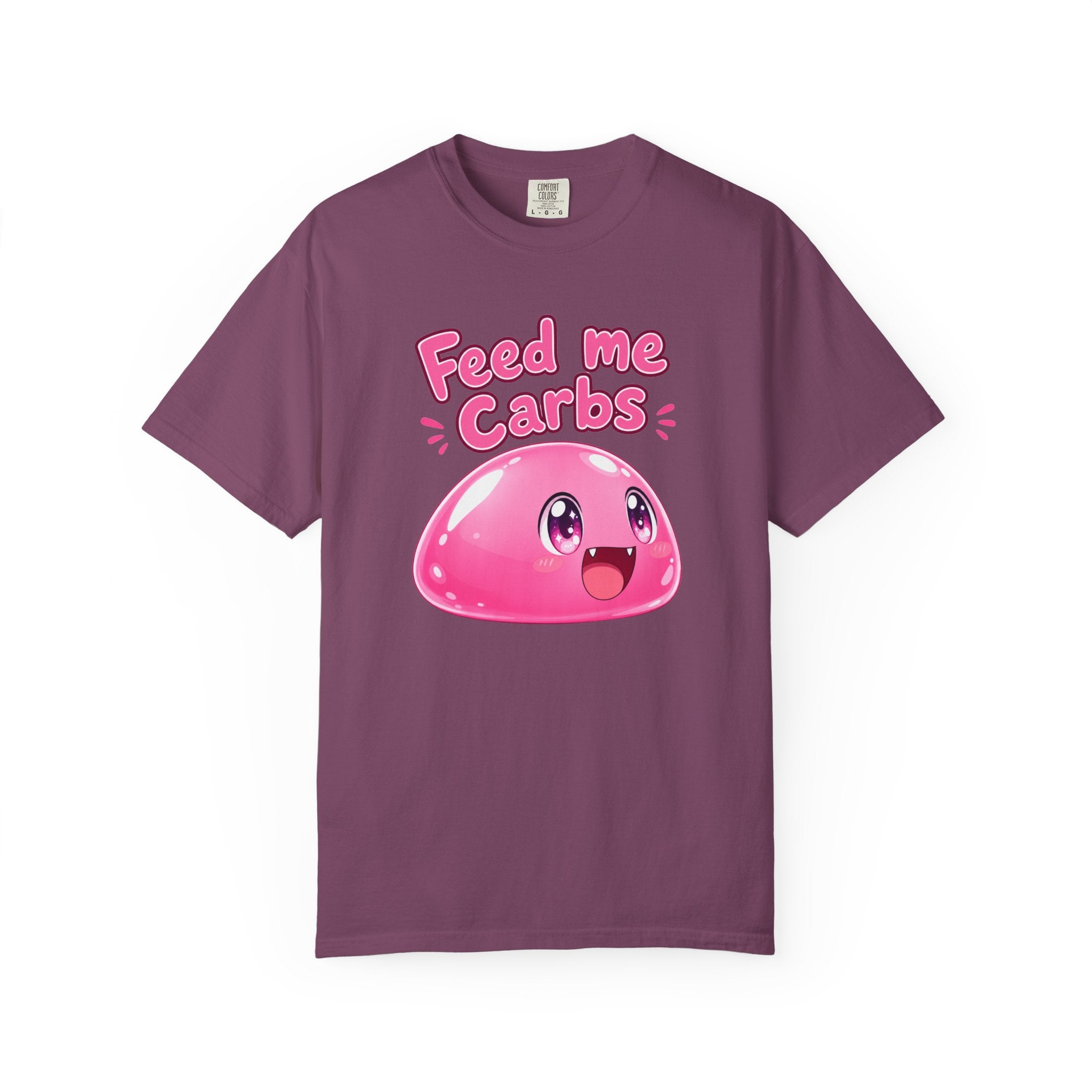 Feed Me Carbs — Pink Slime Women's T-Shirt (Garment Dyed)