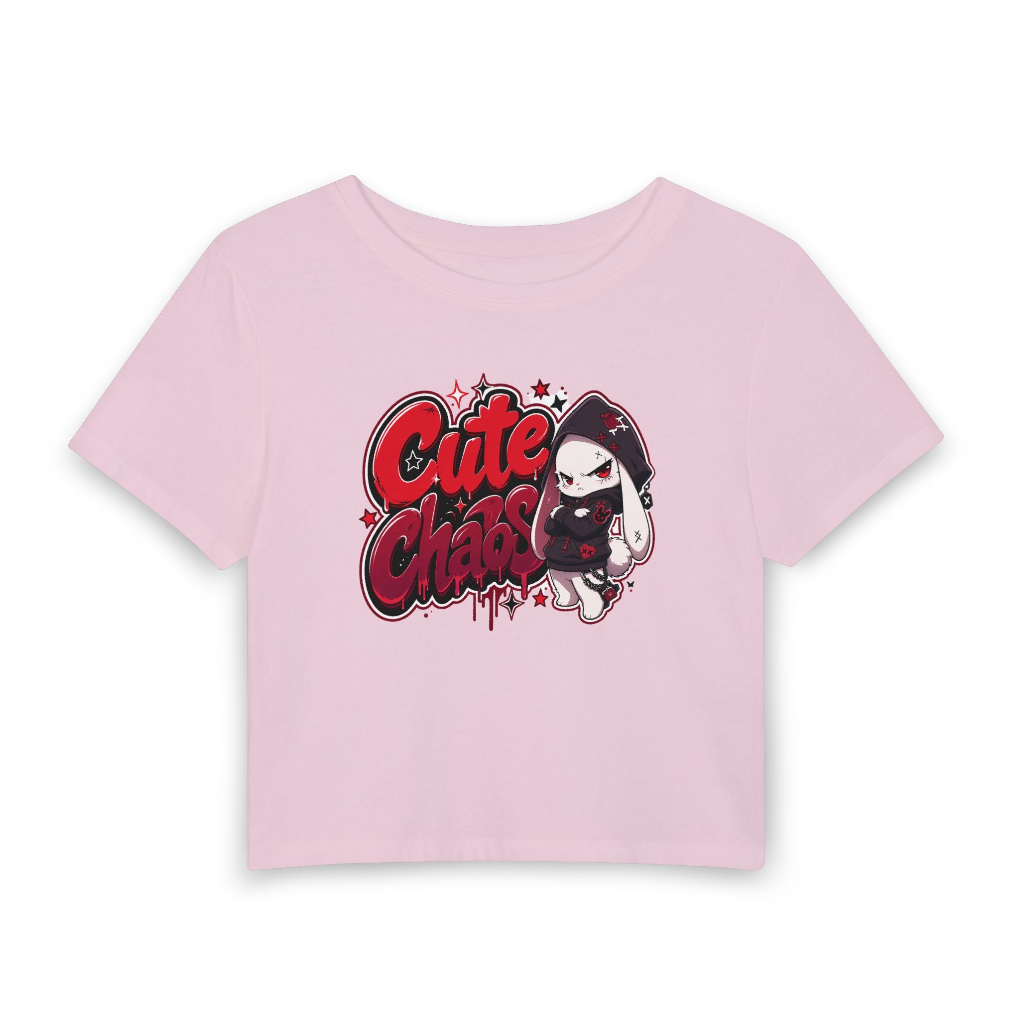 Cute Chaos Ruby — Women's Crop T-Shirt