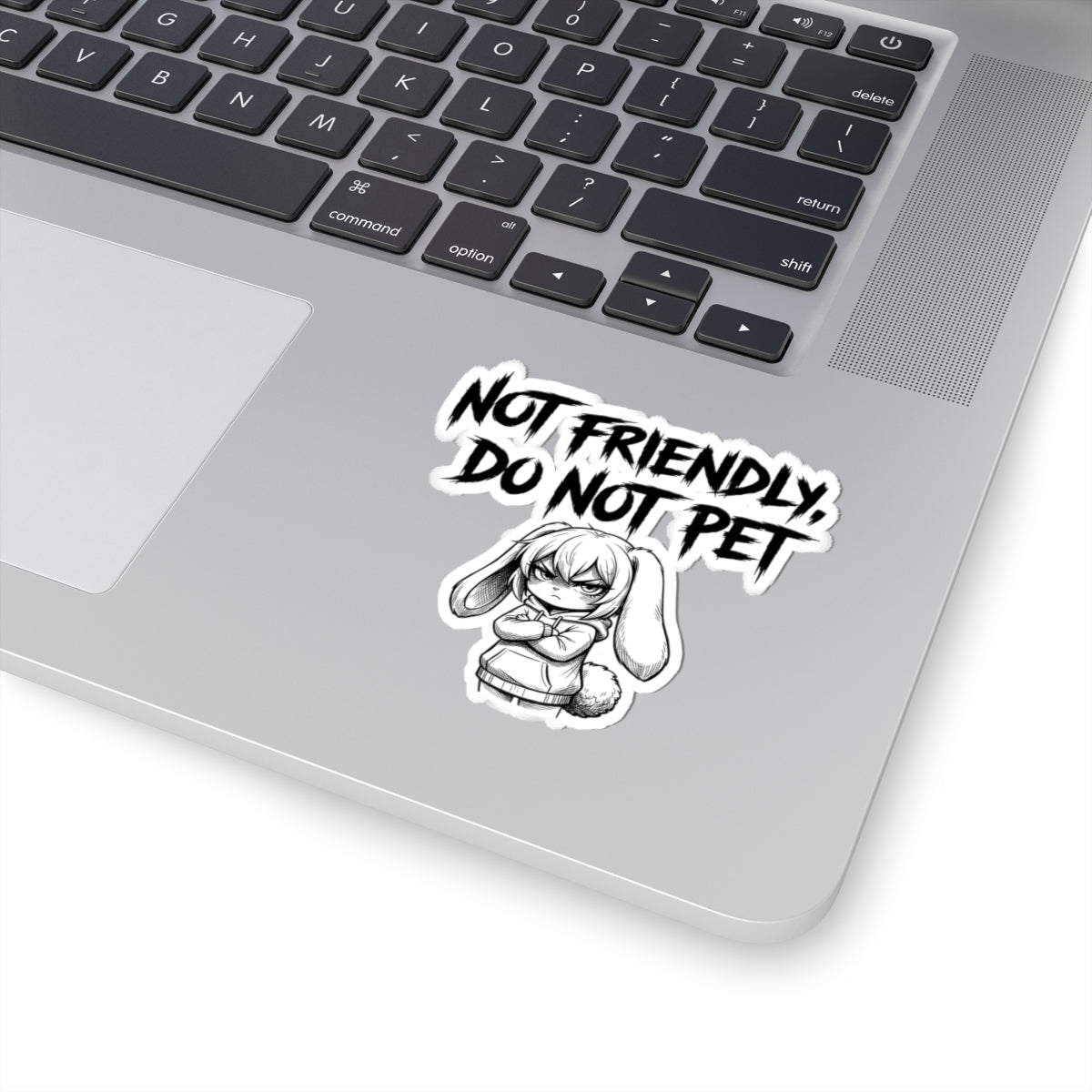 Not Friendly Bunny Sticker