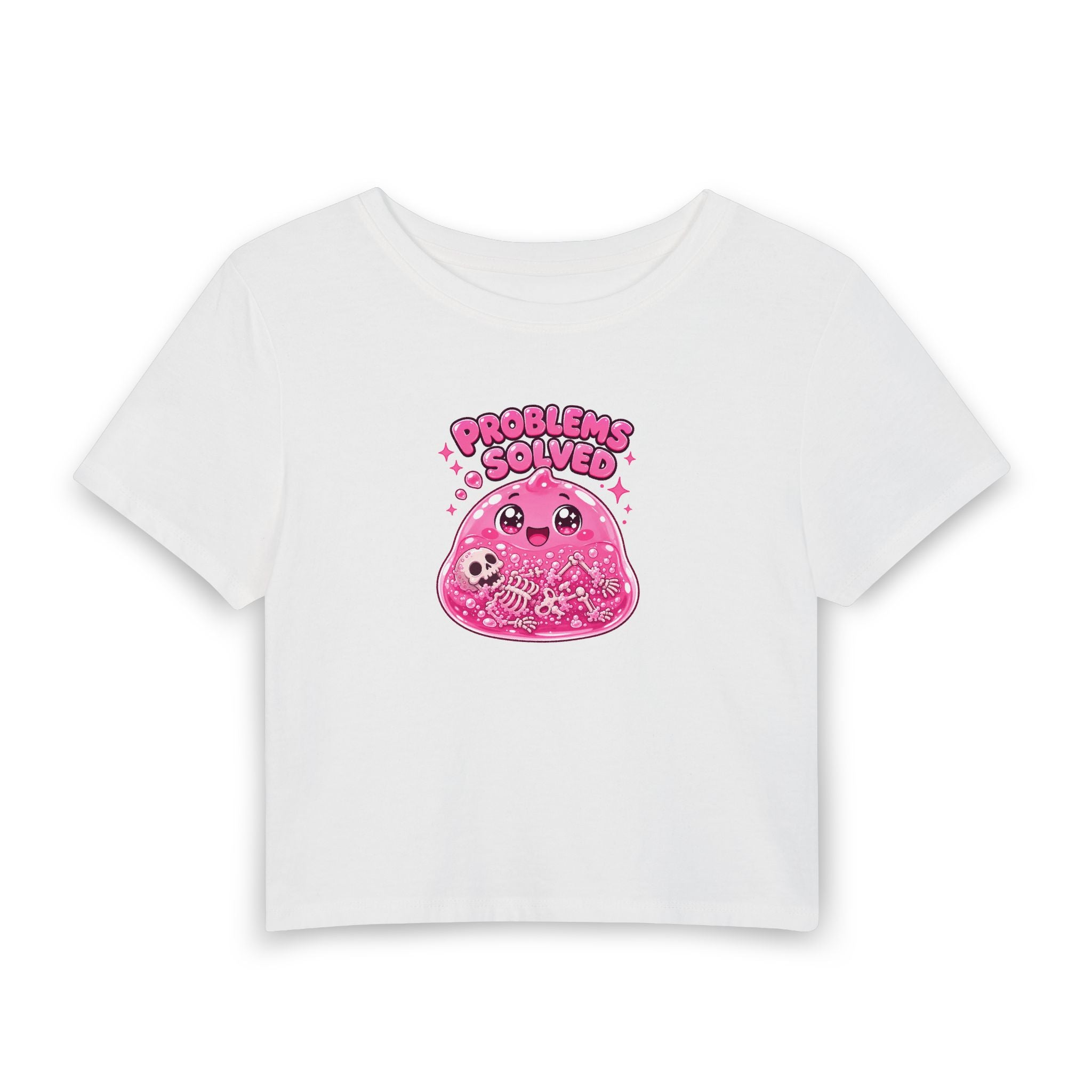 Problems Solved — Pink Slime Women's Crop T-Shirt