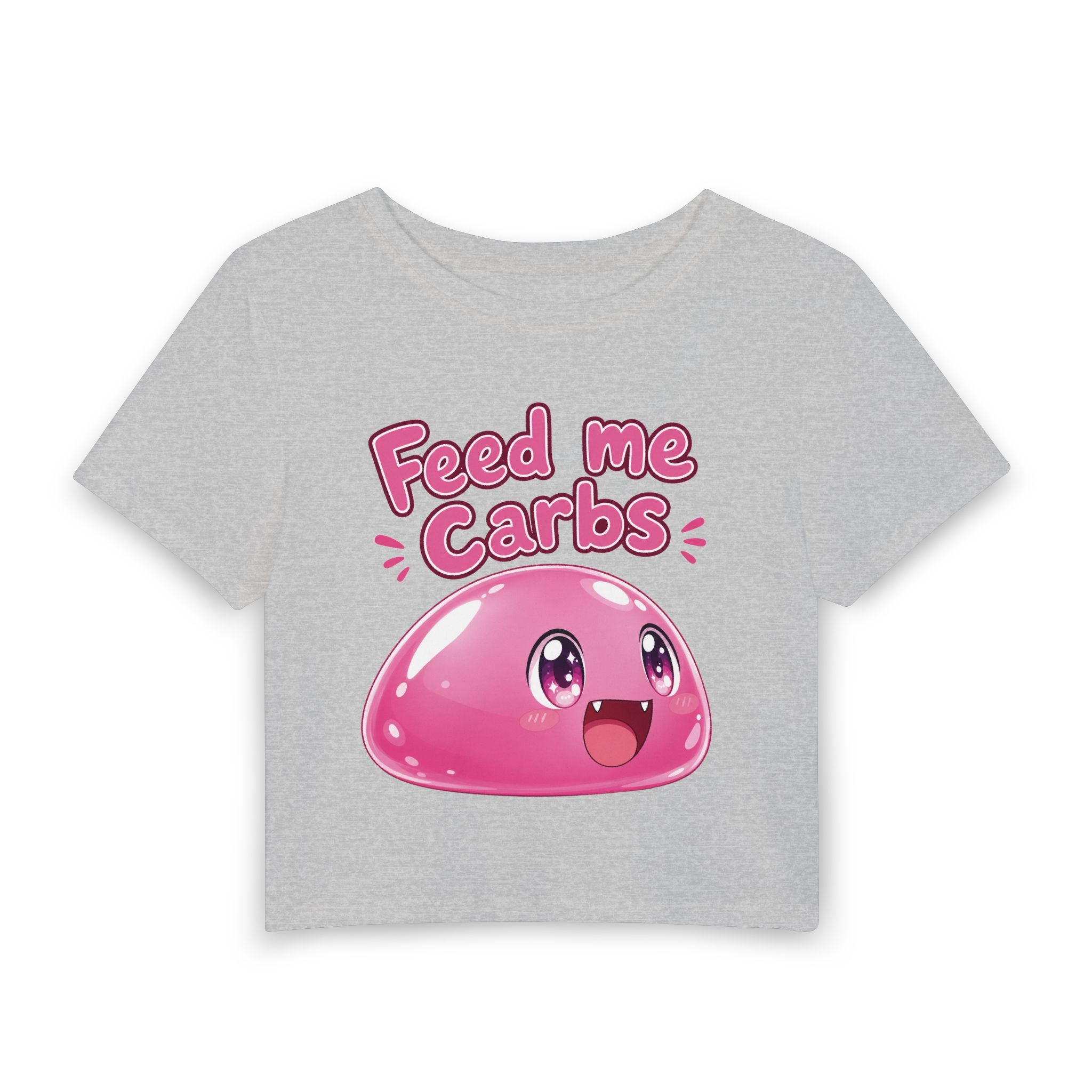 Feed Me Carbs — Slime Women's Crop T-Shirt