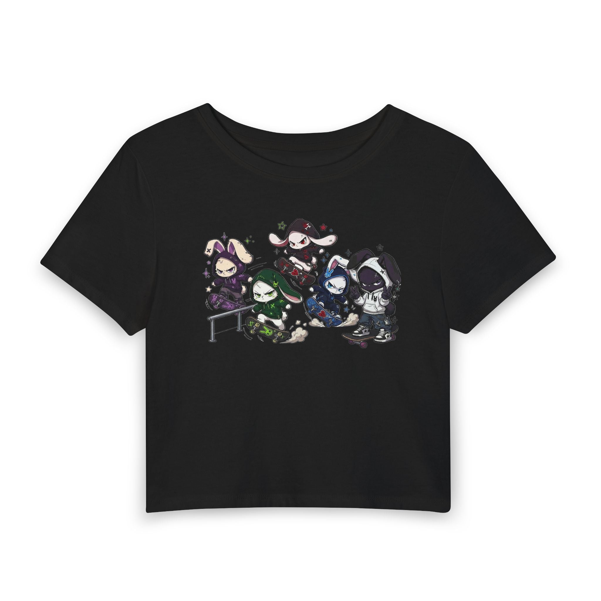 Chaos skateboarding- Crop T-shirt